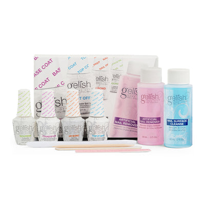 Gelish Marilyn Collection 9mL Soak Off Gel Nail Polish Set & Basix Care Kit - VMInnovations