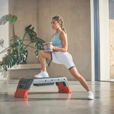 Reebok Fitness Multipurpose Aerobic and Strength Training Workout Deck, Red