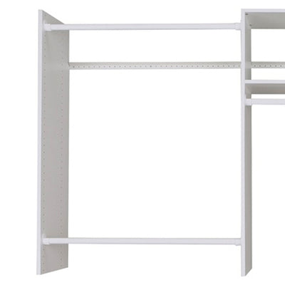 Easy Track 2 Shelf Basic Storage Starter Closet Organizer System, Honey Blonde