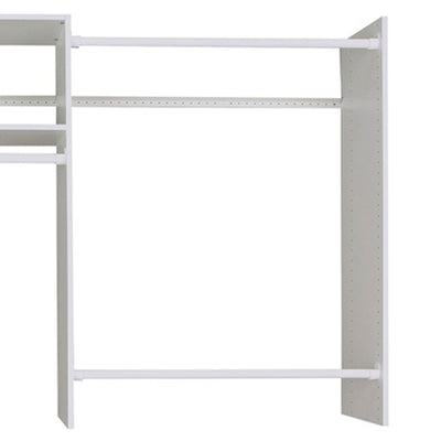 Easy Track 2 Shelf Basic Storage Starter Closet Organizer System, Honey Blonde