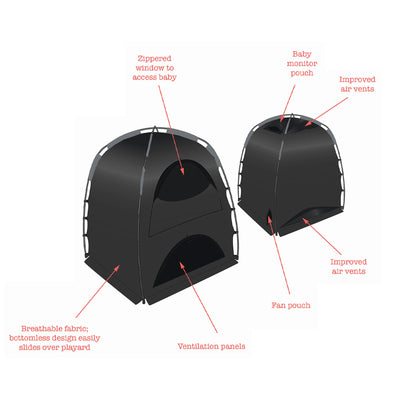 SlumberPod Privacy Pod Blackout Canopy Travel Sleep Space, Age 4 Months and Up - VMInnovations