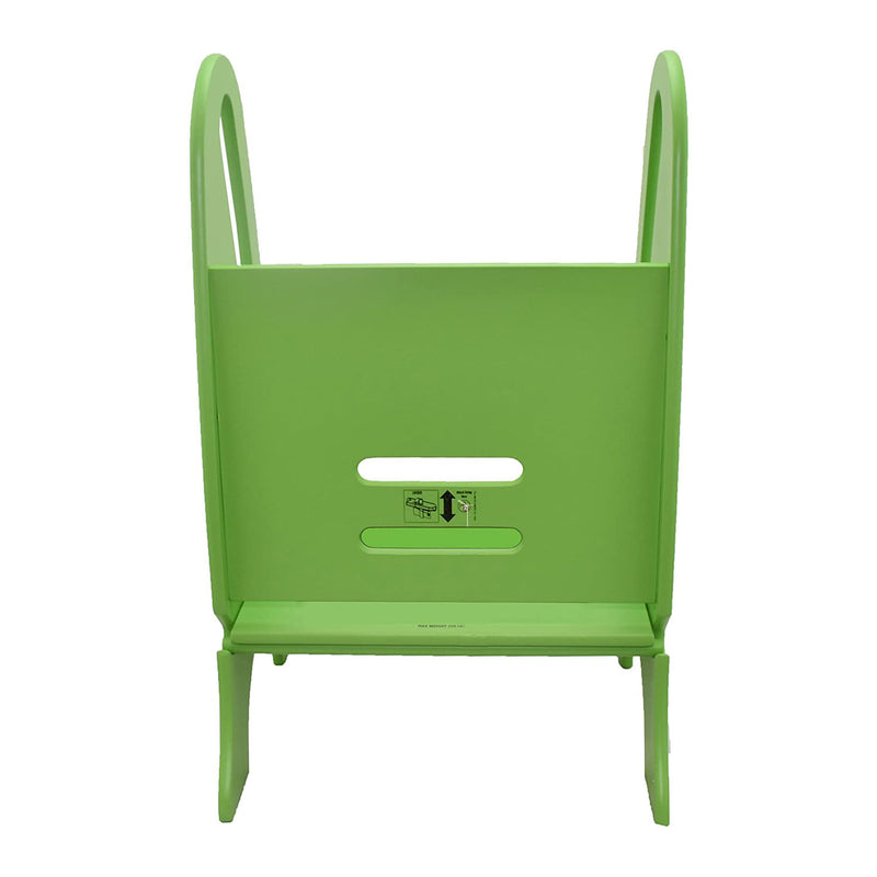 Little Partners 3-In-1 Growing Adjustable Height Wooden Step Stool, Apple Green