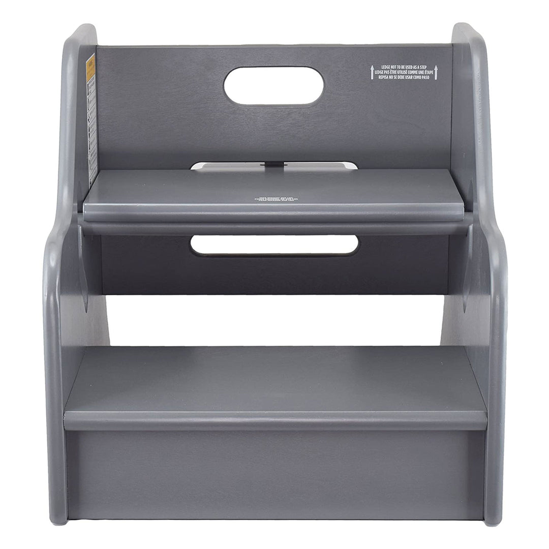 Little Partners Growing Adjustable Height Wooden Step Stool, Earl Grey (Used)