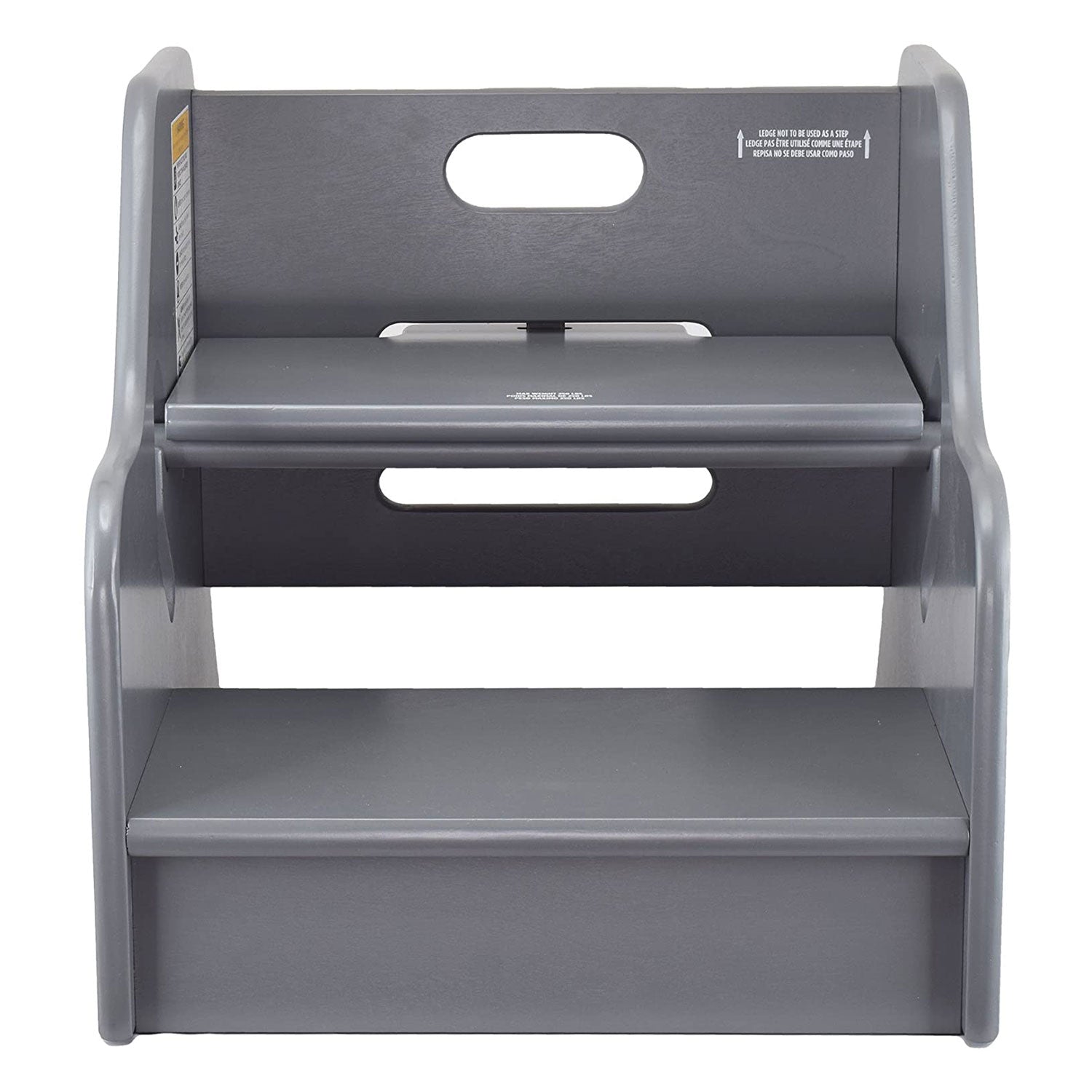 Little Partners Growing Adjustable Height Wooden Step Stool, Earl Grey (Used) - VMInnovations