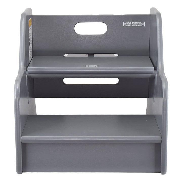 Little Partners Growing Adjustable Height Wooden Step Stool, Earl Grey (Used)