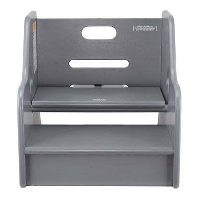 Little Partners Growing Adjustable Height Wooden Step Stool, Earl Grey (Used) - VMInnovations