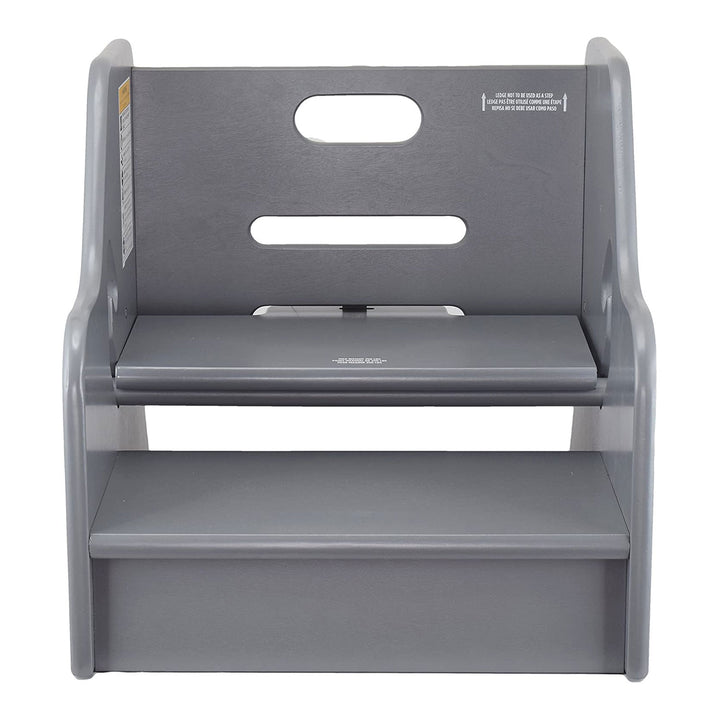 Little Partners Growing Adjustable Height Wooden Step Stool, Earl Grey (Used)