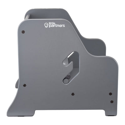 Little Partners Growing Adjustable Height Wooden Step Stool, Earl Grey (Used) - VMInnovations