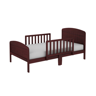Rack Furniture Harrisburg Solid Wood Toddler Kids Bed with Side Rails, Cherry