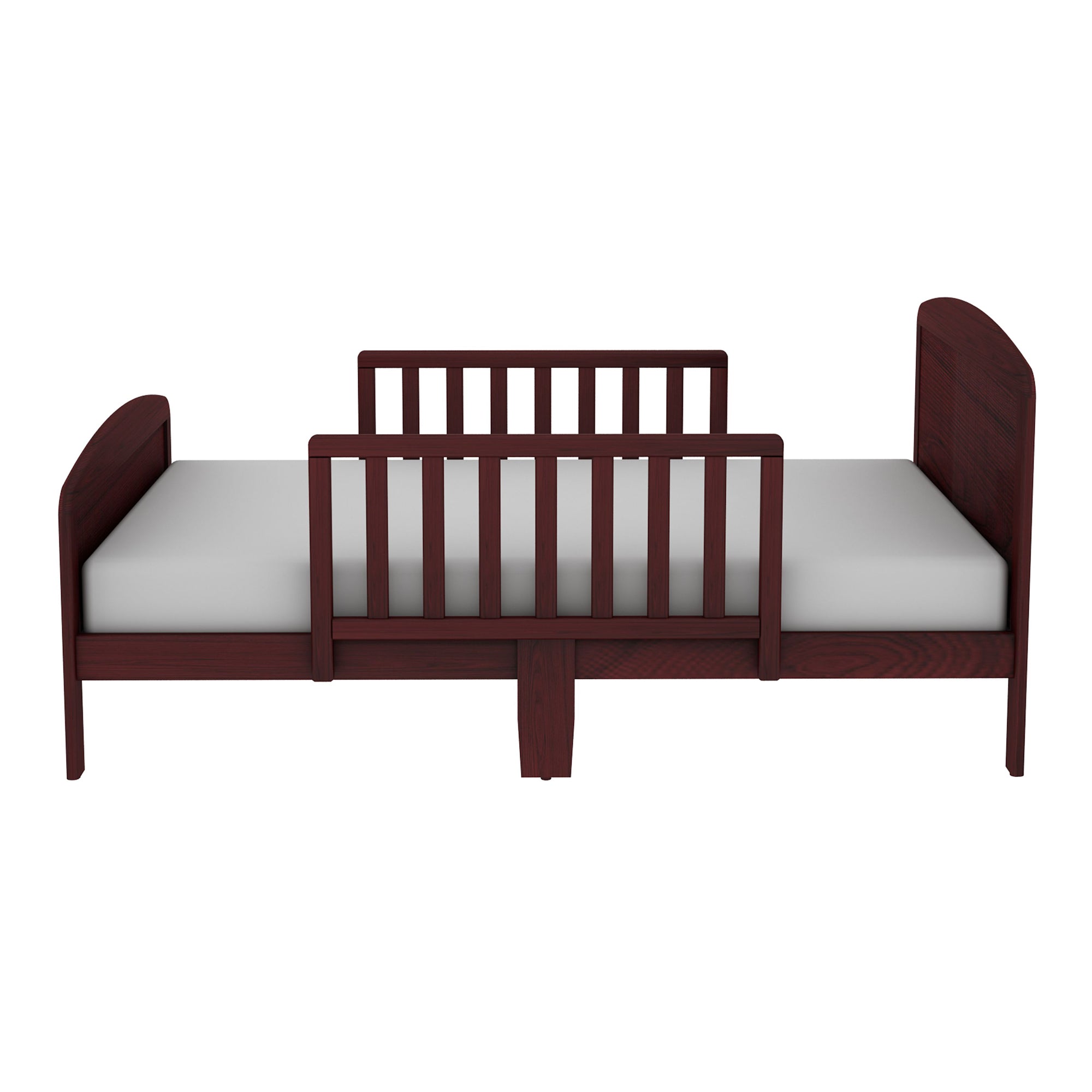 Rack Furniture Harrisburg Solid Wood Toddler Kids Bed with Side Rails, Cherry