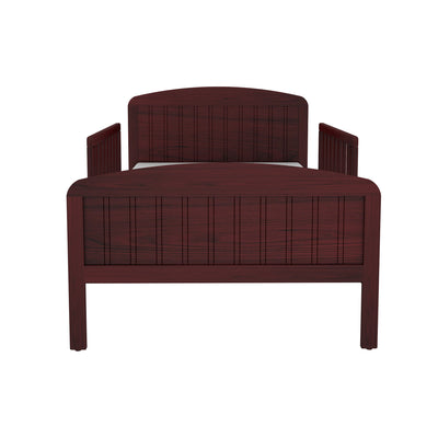 Rack Furniture Harrisburg Solid Wood Toddler Kids Bed with Side Rails, Cherry
