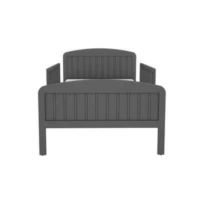 Rack Furniture Harrisburg Solid Wood Toddler Kids Bed with Side Rails, Earl Grey