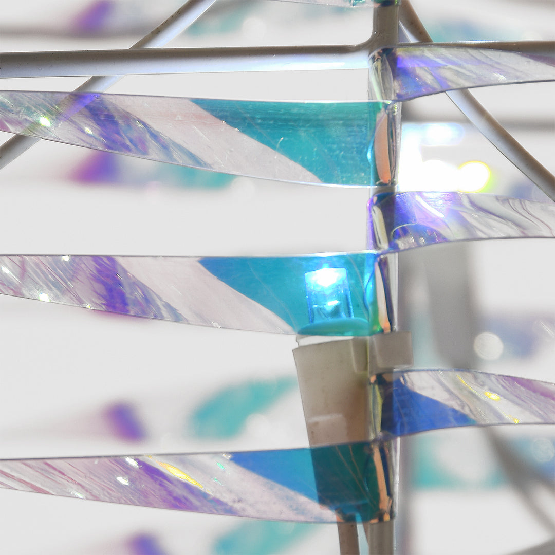 National Tree Company 48" Iridescent Snowman Decoration with 105 LEDs (Open Box) - VMInnovations