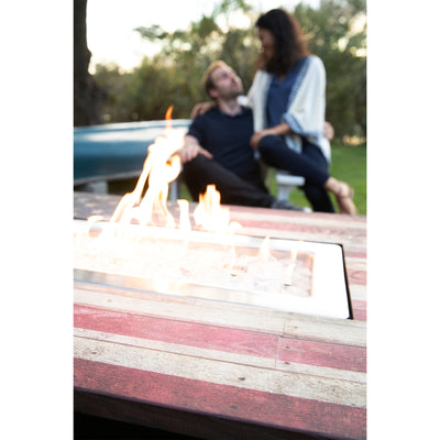 Endless Summer The Americana 40x28 In Rectangular Patio Gas Fire Pit (Open Box) - VMInnovations