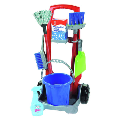 Theo Klein Premium Cleaning Trolley Toys with Accessories for Kids Ages 3 and Up
