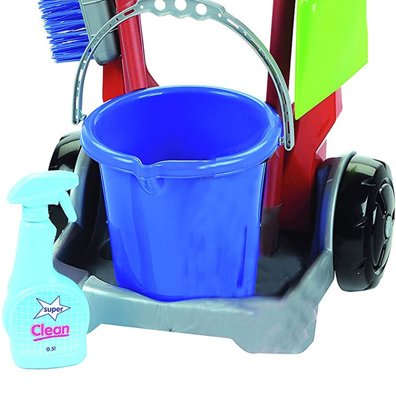 Theo Klein Premium Cleaning Trolley Toys with Accessories for Kids Ages 3 and Up