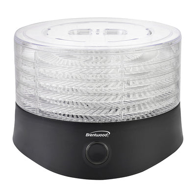 Brentwood 5 Tray Countertop Food Dehydrator w/ 10 Hour Auto Shutoff (Open Box) - VMInnovations