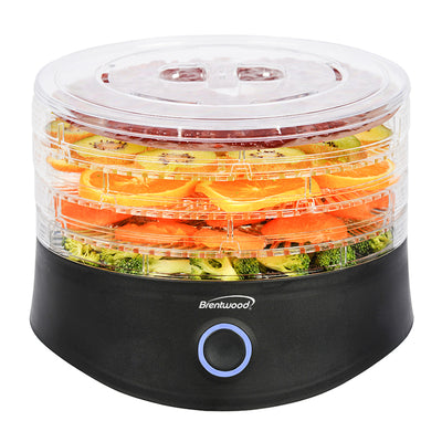 Brentwood 5 Tray Countertop Food Dehydrator w/ 10 Hour Auto Shutoff (Open Box) - VMInnovations