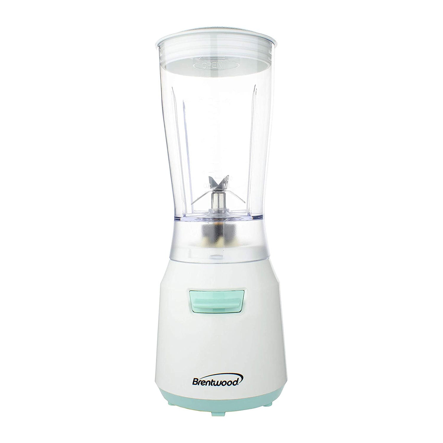 Brentwood 14oz Pulse Electric Kitchen Personal Blender with Jar, Blue (Open Box)