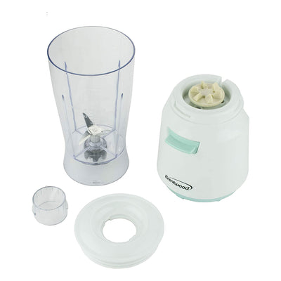 Brentwood 14oz Pulse Electric Kitchen Personal Blender with Jar, Blue (Open Box)