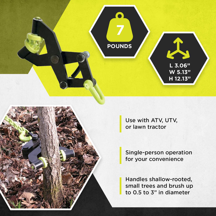 Brush Grubber BG-01 Brush & Small Tree Stump Root Puller Remover Tool (Used) - VMInnovations