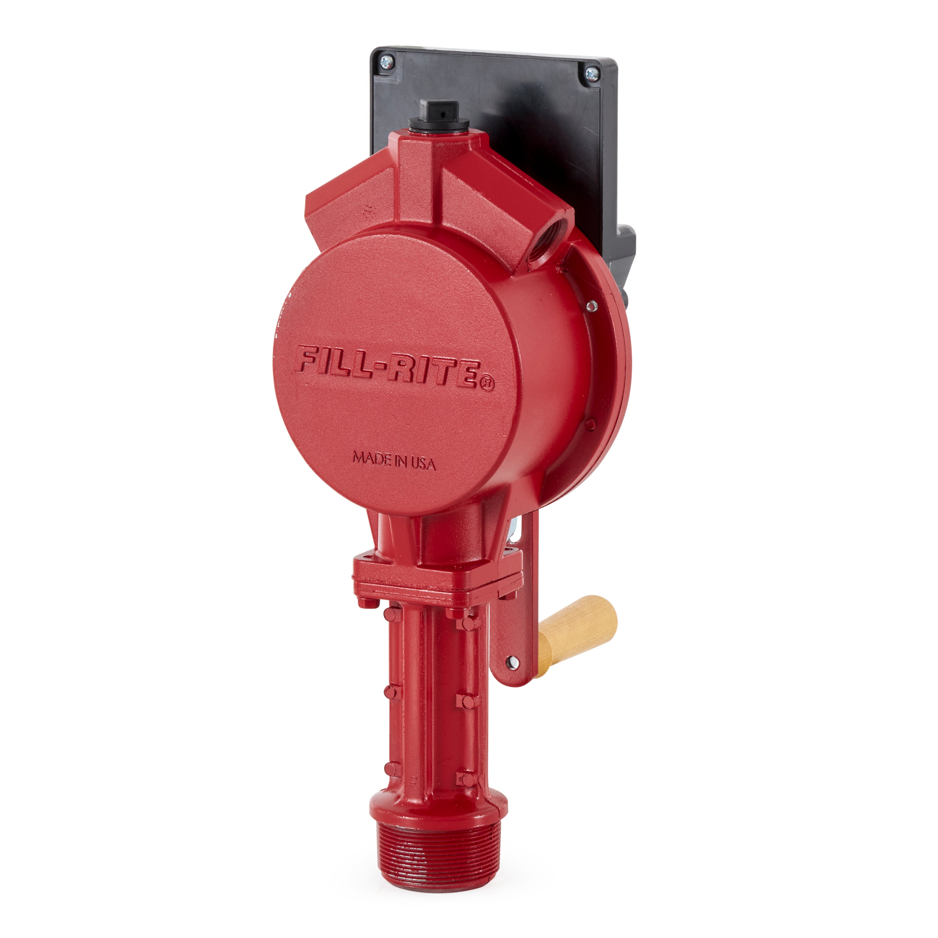 Fill-Rite FR112C Fuel Transfer Rotary Hand Pump w/ Suction Pipe, Hose, & Counter