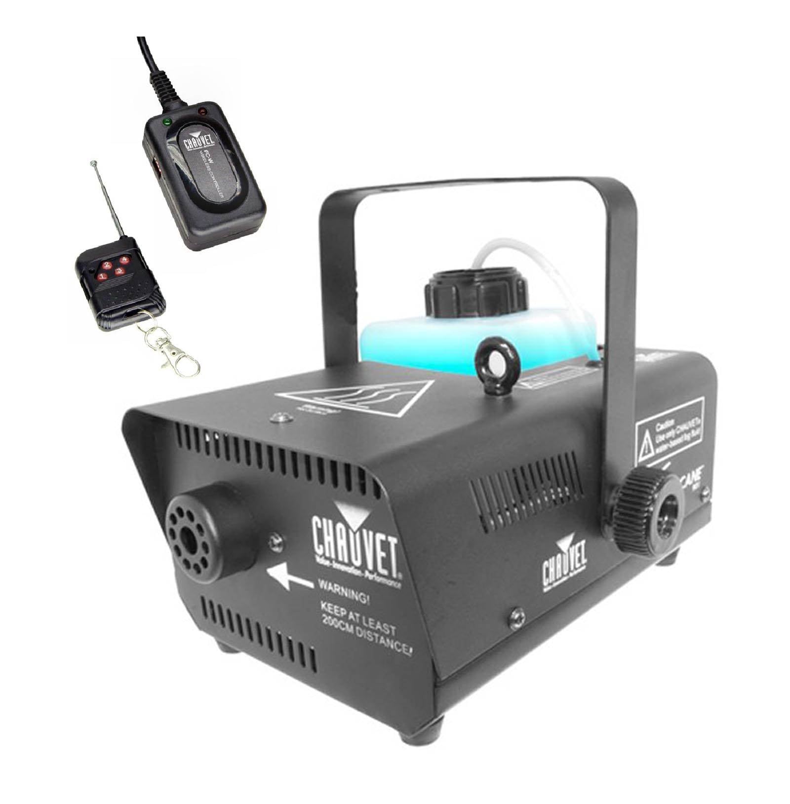 CHAUVET HURRICANE H-901 DJ Water-Based Smoke Fog Machine + FC-W Wireless Remote