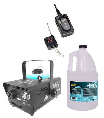 NEW! CHAUVET HURRICANE H-901 DJ Water-Based Smoke Fog Machine + Remote + Fluid