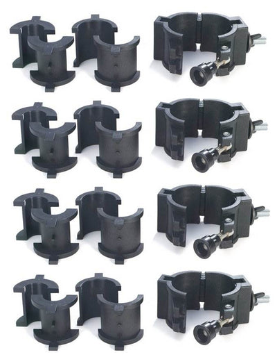 Chauvet 360° Wrap Around O-Clamps Truss Light Mounting - 75 lb Capacity (4 Pack)