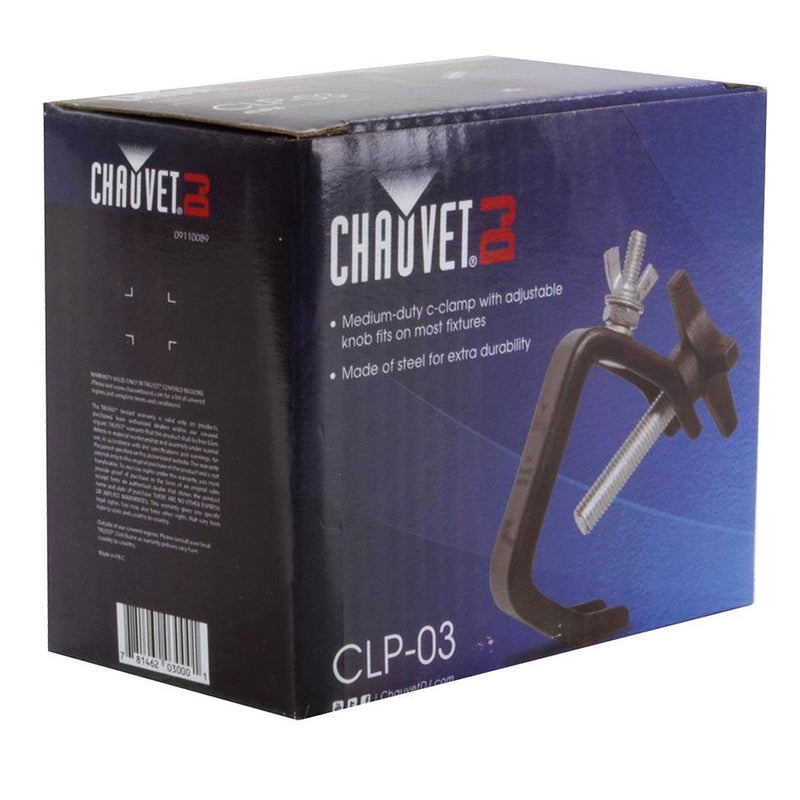 2 CHAUVET CLP-03 Standard C Clamps DJ 1-2" Truss Light Mounting |44 lbs Capacity