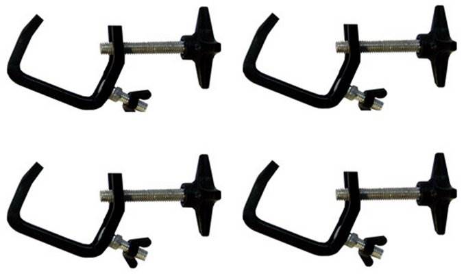 4 CHAUVET CLP-03 Standard C Clamps DJ 1-2" Truss Light Mounting |44 lbs Capacity