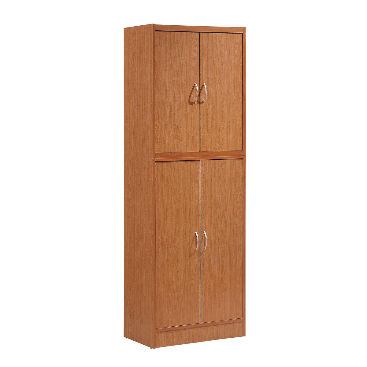 Hodedah Dining Room Storage 4 Door Kitchen Pantry China Cabinet (Open Box)