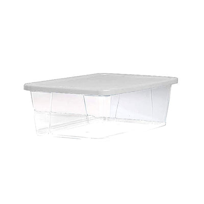 Homz 6 Qt Secure Latching Plastic Container Bin w/ Lid 10 Pack (Open Box)