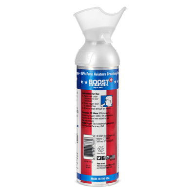 4 Pack 10L Boost Oxygen Stars and Stripes Pure Canned Oxygen Canister, Natural - VMInnovations