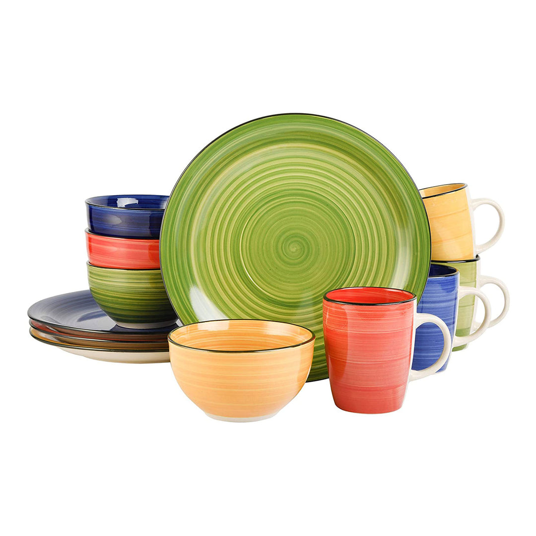 Gibson Home 95631.12RM Color Vibes 12 Piece Dinnerware Set (Open Box) - VMInnovations