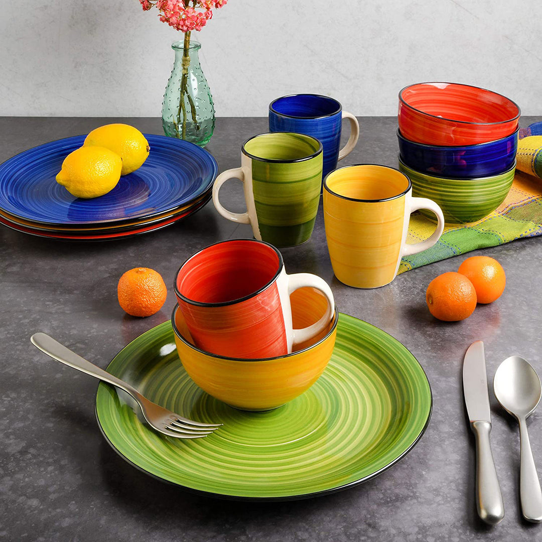 Gibson Home 95631.12RM Color Vibes 12 Piece Dinnerware Set (Open Box) - VMInnovations