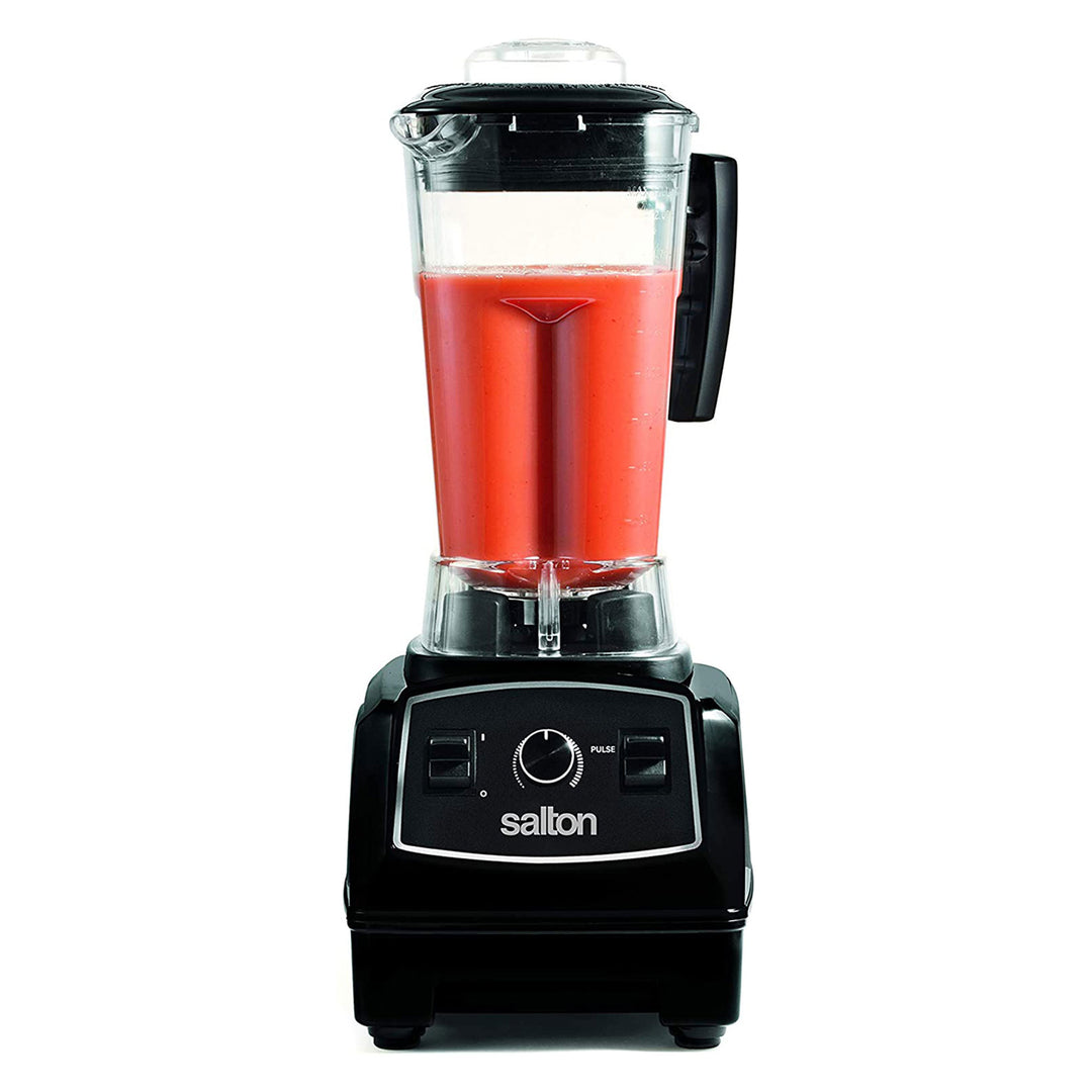 Salton Power 2 Liter 8 Blade Vortex Jar Table Top Blender, Black (Open Box)