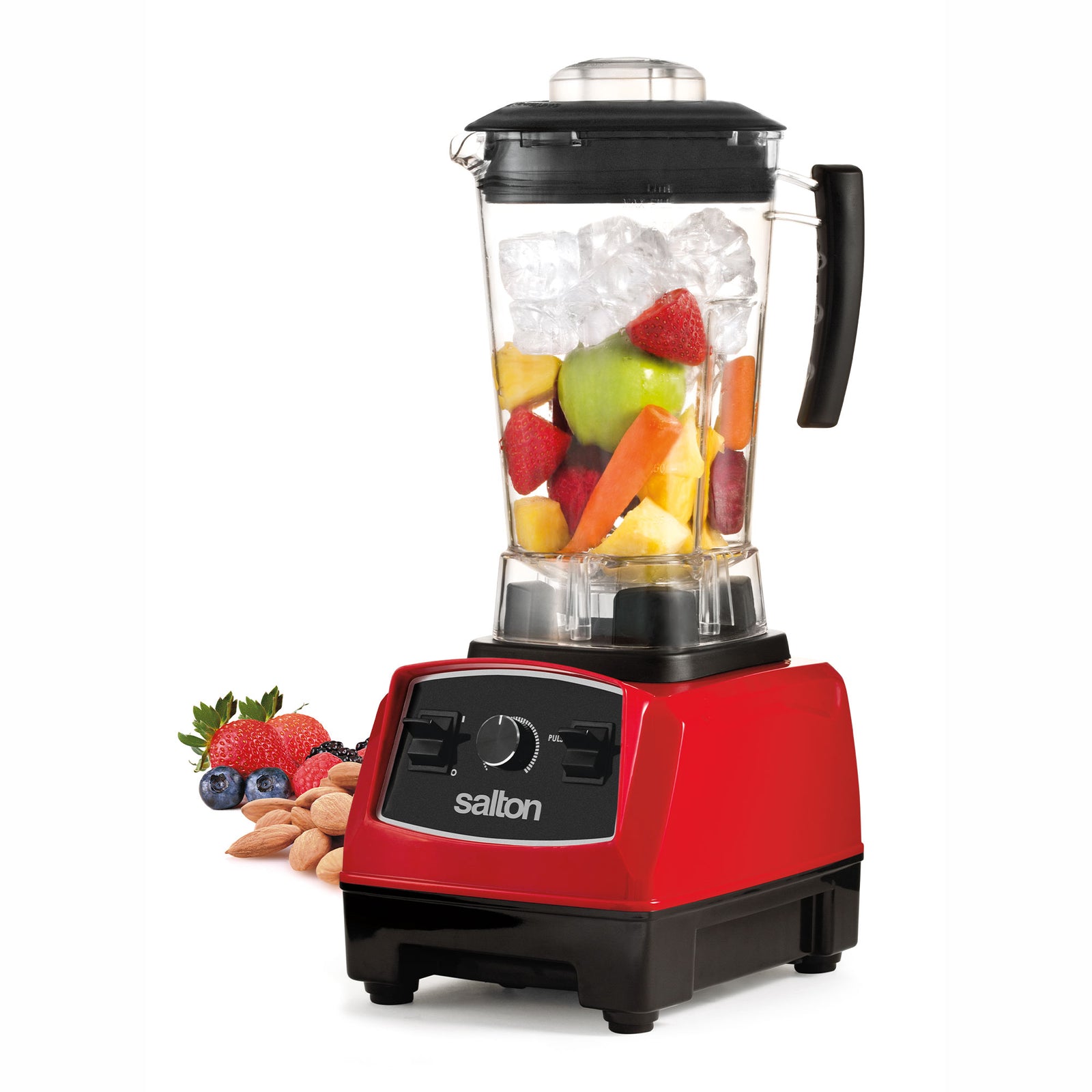 Salton Power 2Lt 1500W 8 Blade Vortex Jar Table Top Blender, Red (Open Box) - VMInnovations
