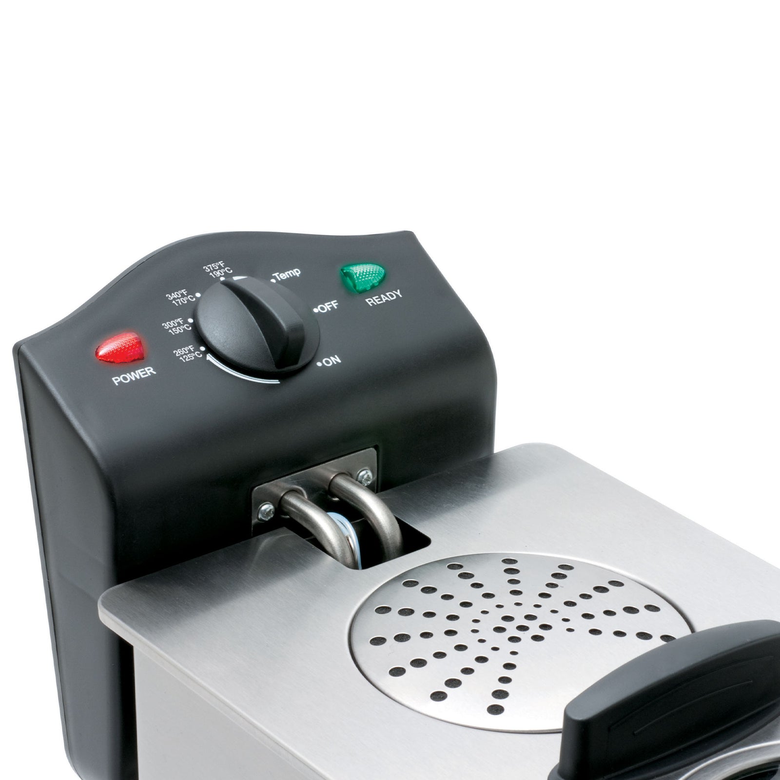 Salton Stainless Steel Deep Fryer 3L Oil Capacity with Wire Basket (Open Box) - VMInnovations