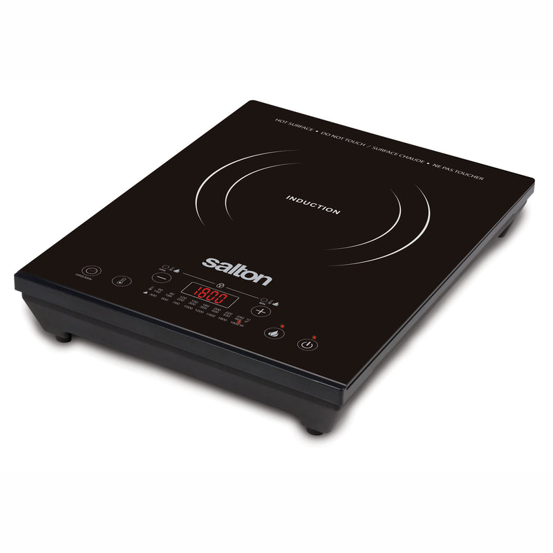 Salton Portable 1800W 8 Setting Induction Cooktop Burner w/ Timer (Open Box)