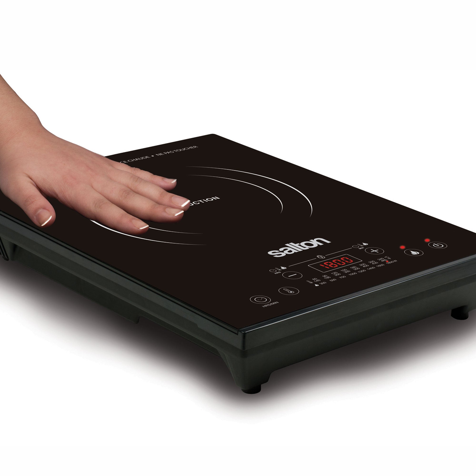Salton Portable 1800W 8 Setting Induction Cooktop Stove Burner w/ Timer (Used) - VMInnovations