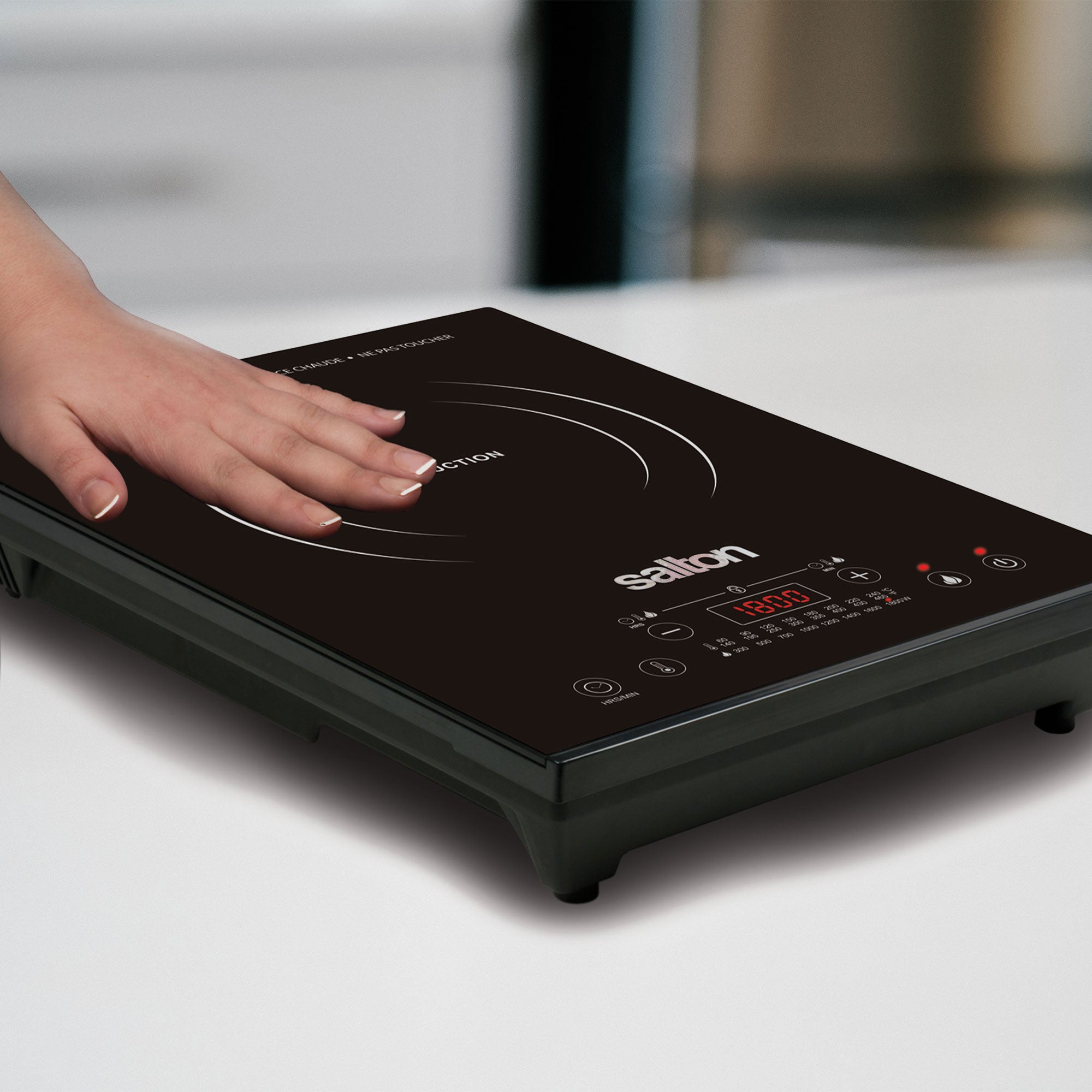 Salton Portable 1800W 8 Setting Induction Cooktop Stove Burner w/ Timer (Used) - VMInnovations