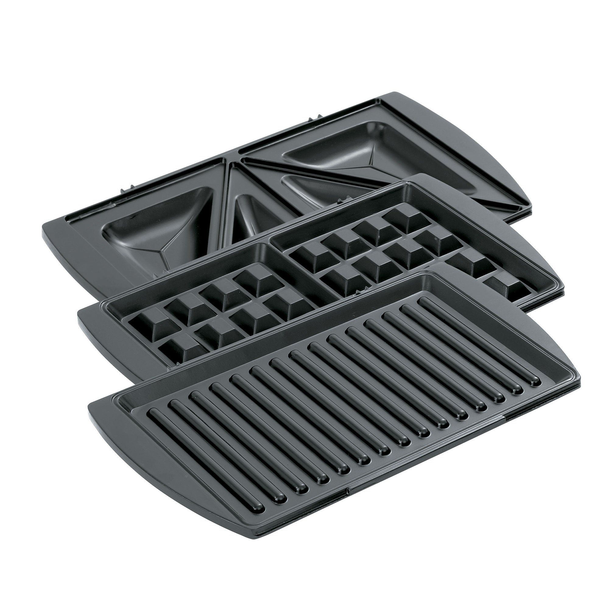 Salton SM1543 3 In 1 Non Stick Grill Sandwich & Waffle Maker, Stainless Steel - VMInnovations