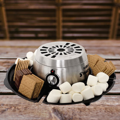 Salton Indoor Electric S'more and Fondue Maker with 4 Roasting Forks (Used)