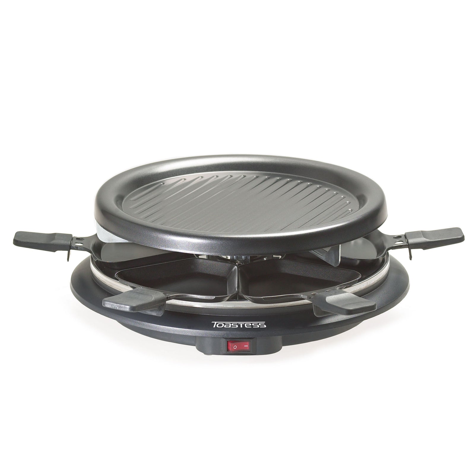 Salton Compact Party Grill w/ 6 Spatulas and 6 Non Stick Grilling Pans(Open Box) - VMInnovations