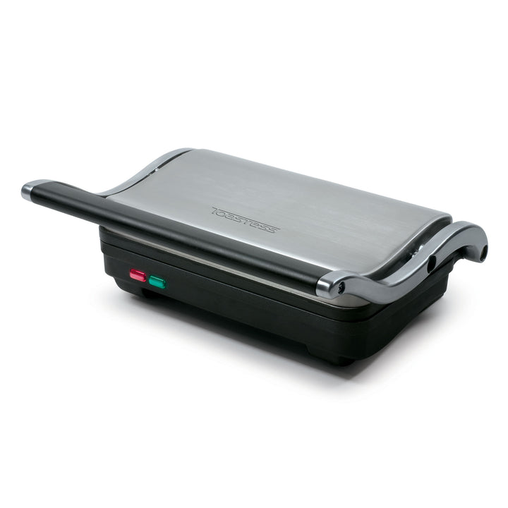 Salton Toastess Non Stick 1000W Hinged Sandwich Grill, Stainless Steel (Used) - VMInnovations