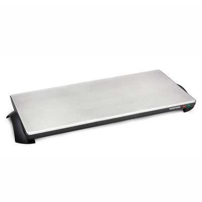 Salton TWT40 Cordless Serving Tray, Large, Stainless Steel/Black (For Parts)