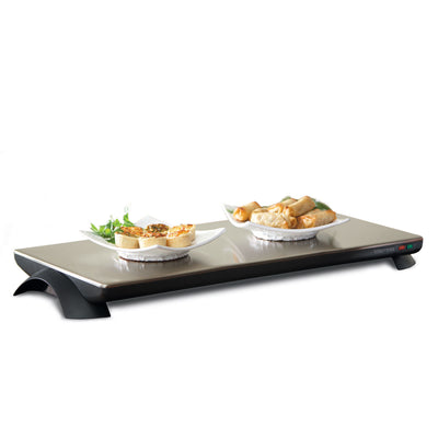 Salton TWT40 Cordless Serving Tray, Large, Stainless Steel/Black (For Parts)