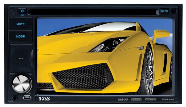 BOSS BV9354 6.2" LCD Touchscreen DVD/MP3/CD Car Audio Player w/USB SD Receiver