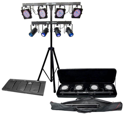 NEW! CHAUVET 4BAR LED Wash Light Kit + 4PLAY DMX Light Beam Bar Effect System!
